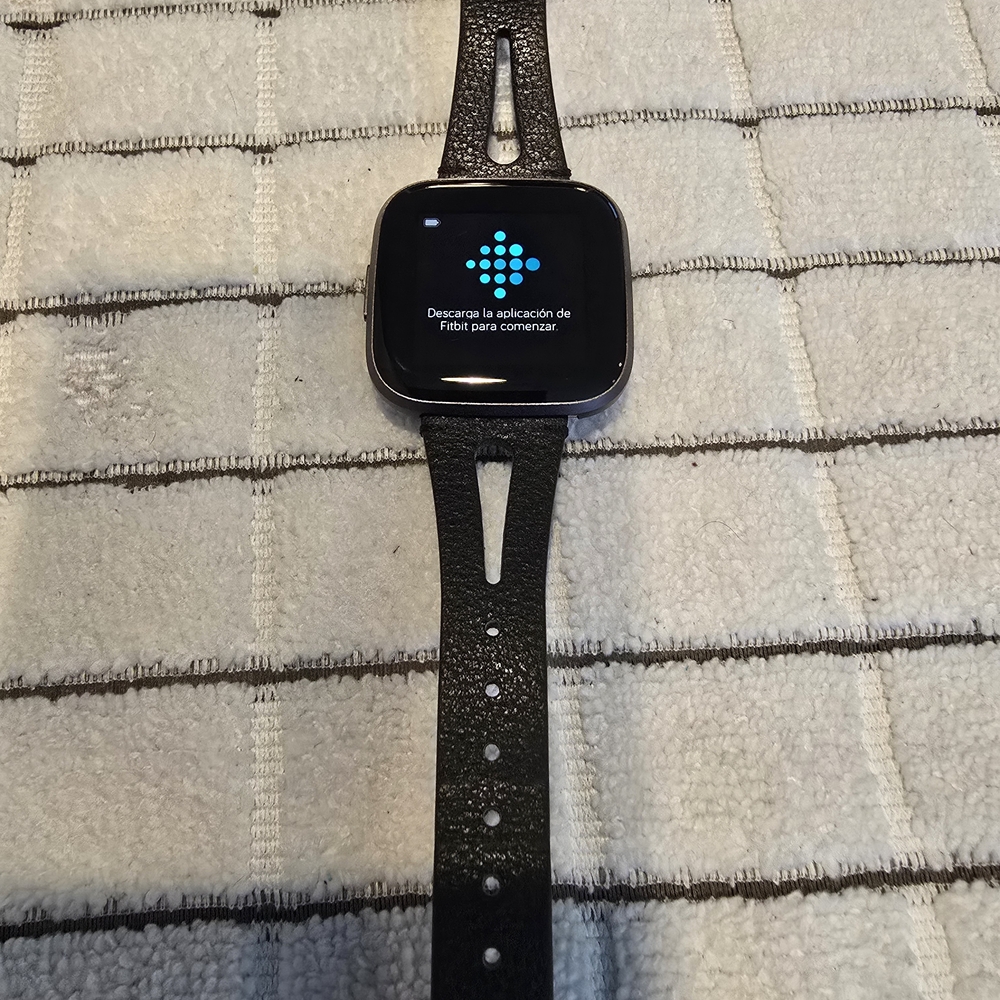 Fitbit Versa 2 Smartwatch with Black Strap